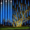 thumbnail image 2 of Meteor Shower Garden String Lights 50cm 8 Tubes Outdoor Raindrop Icicle Curtain Christmas Fairy Lights Wedding Party Tree Decor, 2 of 5