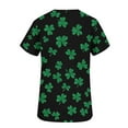 thumbnail image 5 of Ounisa St Patrick's Day V Neck Shirts for Womens Irish Shamrock Graphic Tee Funny Lucky Heart Printed Short Sleeve Shirts Tops, 5 of 6