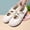 Beige, variant on YOUYEDIAN Mary Jane Shoes Women Fashion Strap Design Round Toe Casual Slip On Comfy Flats Retro Soft Breathable Versatile Outdoor Dress Shoes