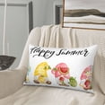 thumbnail image 5 of Zufioo Hello Summer Gnome Print Double-sided Plush Pillow Cover,Decorative Pillow Protector without Pillow Core, Suitable for Sofa, Bedroom, Car-14"x20", 5 of 6