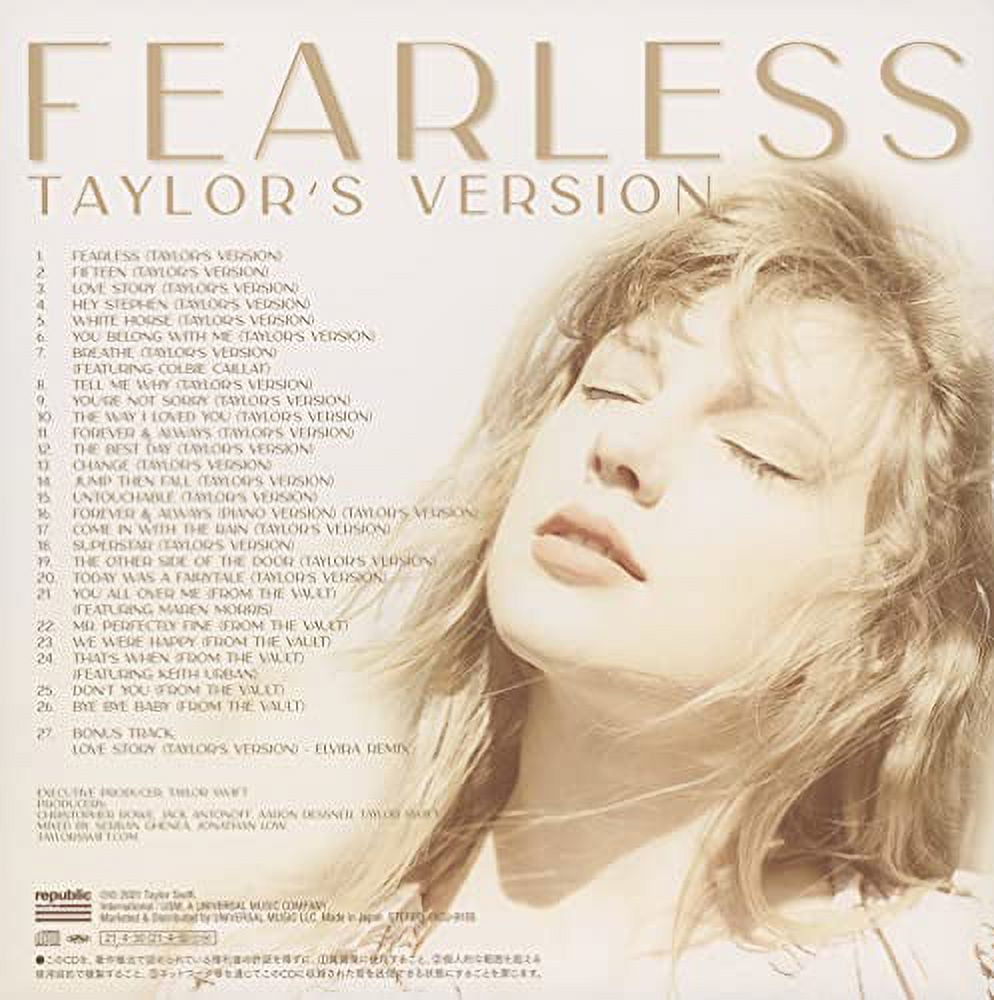 Taylor Swift/フィアレス テイラーズ・ヴァージョン -デラックス