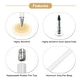thumbnail image 4 of Unique Bargains Stylus Pens for Touch Screens Magnetic 2 Fine Point Disc Capacitive Pen for All Capacitive Touch Screen, White, 4 of 7