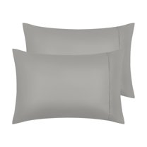 Unique Bargains Pillow Cases with Envelope Closure Pillow Covers 2 pcs Queen Gray