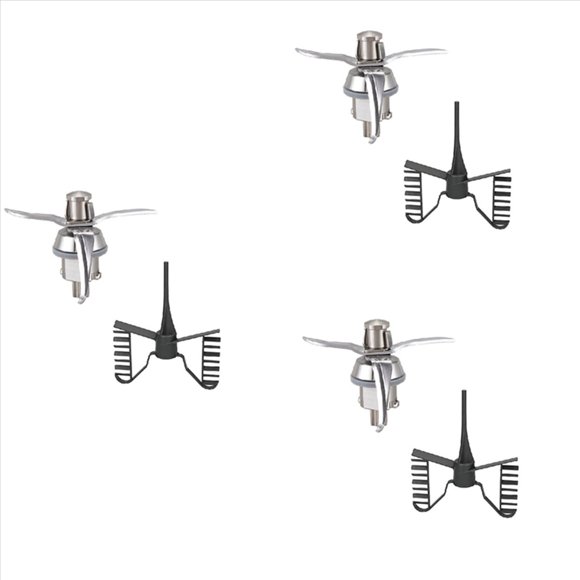 3X Accesorio de AgitacióN Cuchilla de Licuadora de Acero Inoxidable, Accesorios de Repuesto de Mariposa para Batidora para TM21