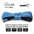 thumbnail image 3 of 15m 6mm Towing Winch Cable Rope,String Line Synthetic Fiber 5500lbs/7000lbs/7700lbs For ATV UTV SUV 4X4 4WD ,Great Compatibility, 3 of 8