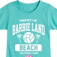 thumbnail image 3 of Barbie - Property of Barbie Land Beach Volleyball Team - Toddler & Youth Girls Short Sleeve Graphic T-Shirt, 3 of 5