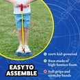 thumbnail image 2 of Stomp Rocket The Stomp Hopper Jumping Bouncing Exercise for Kids, 2 Foam Pogo Sticks, Indoor/Outdoor, Ages 3+, 2 of 6