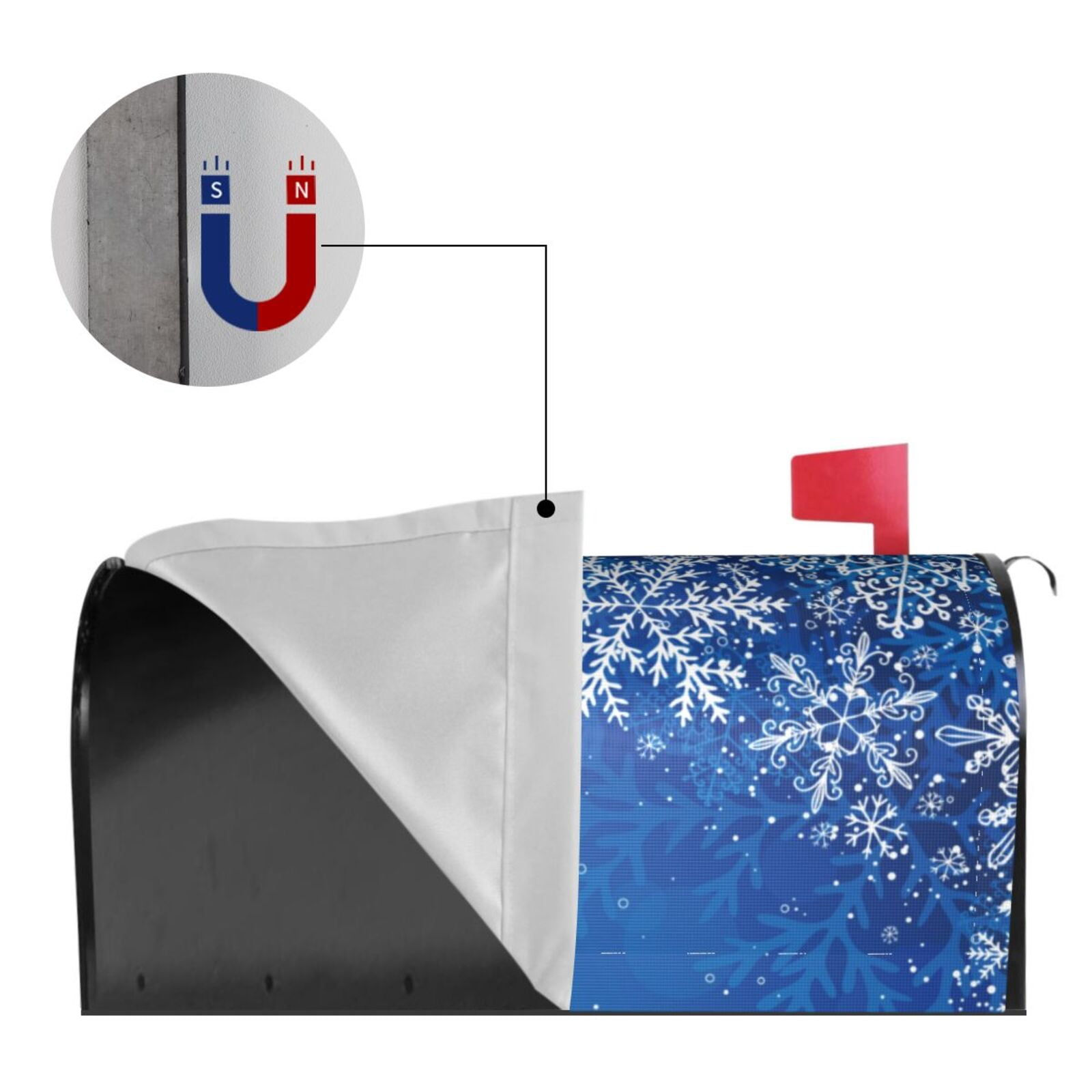 Kdxio Magnetic Mailbox Cover 21x18 in Mailbox Cover Outdoor Decoration Holiday Mailbox Covers for Home Garden Yard-21x18 in