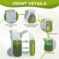 thumbnail image 2 of Maelstrom Running Vest for Men & Women, Adjustable Lightweight Hydration Pack with 500ml Soft Flask for Trail, Hiking, Cycling, Marathon Green, 2 of 8