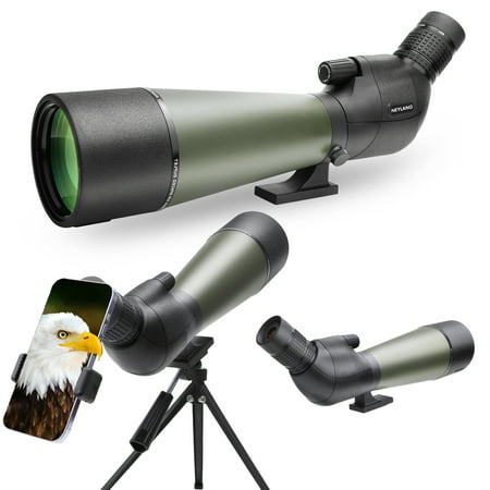 NEYLANG 20-60X80 Spotting Scope Large Aperture Monocular High Powered BAK4 Spotting Scope with Tripod for Bird Watching Target Shooting Hunting Outdoor
