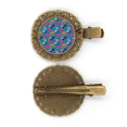 thumbnail image 1 of Notes de Musique Colorées Cheveux Bleus Broche Coiffure Pince à Cheveux Barrette, 1 of 3
