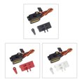 thumbnail image 4 of braveheart RC Steering Servo Set Upgrade Component Modified Fitting Replacing Components Servos Kit with Arm Bracket Replacement for SCX24 Black Silver, 4 of 6