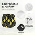 thumbnail image 5 of Disketp Lavender Flowers Print Women's Shorts Workout Shorts for Athletic Gym Running Shorts with Phone Pockets X-Large, 5 of 8