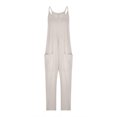 thumbnail image 2 of Jumpsuit for Women ,Ladies Dungarees Loose Casual Summer Rompers Sleeveless Wide Leg Overalls Women Jumpsuits & Playsuits with Pockets Plus Size 22, 2 of 4