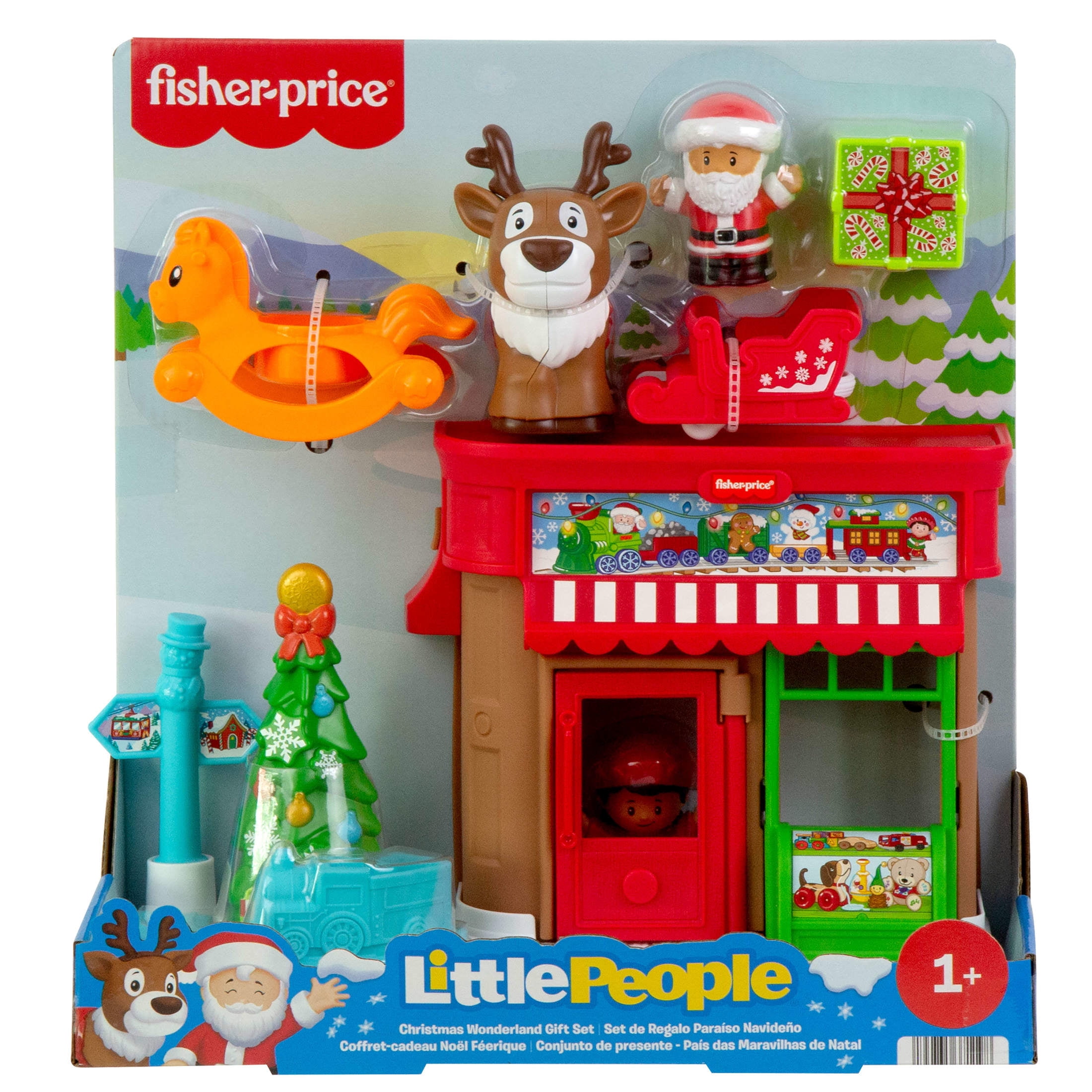 Fisher-Price Little People Christmas Wonderland Gift Set for Toddlers & Kids, 8 Pieces