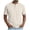 Beige, variant on Big & Tall Mens 3 Button Henley Short Sleeve Classic Tee Waffle Knit Breathable Summer Shirts Casual Work Tops Father's Day Gift