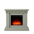 thumbnail image 3 of FESTIVO 46.5" Wide Electric Freestanding Fireplace w/ Realistic LED Flames - Gray, 3 of 6