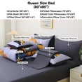 thumbnail image 4 of OKKEEY Queen Bed in a Bag Bedding Sets for Boys, 8 Pcs Construction Truck Theme Comforter Set, All Season, Car Excavator Tractor Room Bedding Gift for Kids Teens, 4 of 10