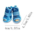 thumbnail image 3 of 4 PC Breathable Mesh Dog Shoes, Anti-Slip Puppy Rain Boots, Outdoor Dog Sneakers Solid, Waterproof Pet Sandals, Adjustable Elastic Strap, Soft Soles, Wear-Resistant, 3 of 8