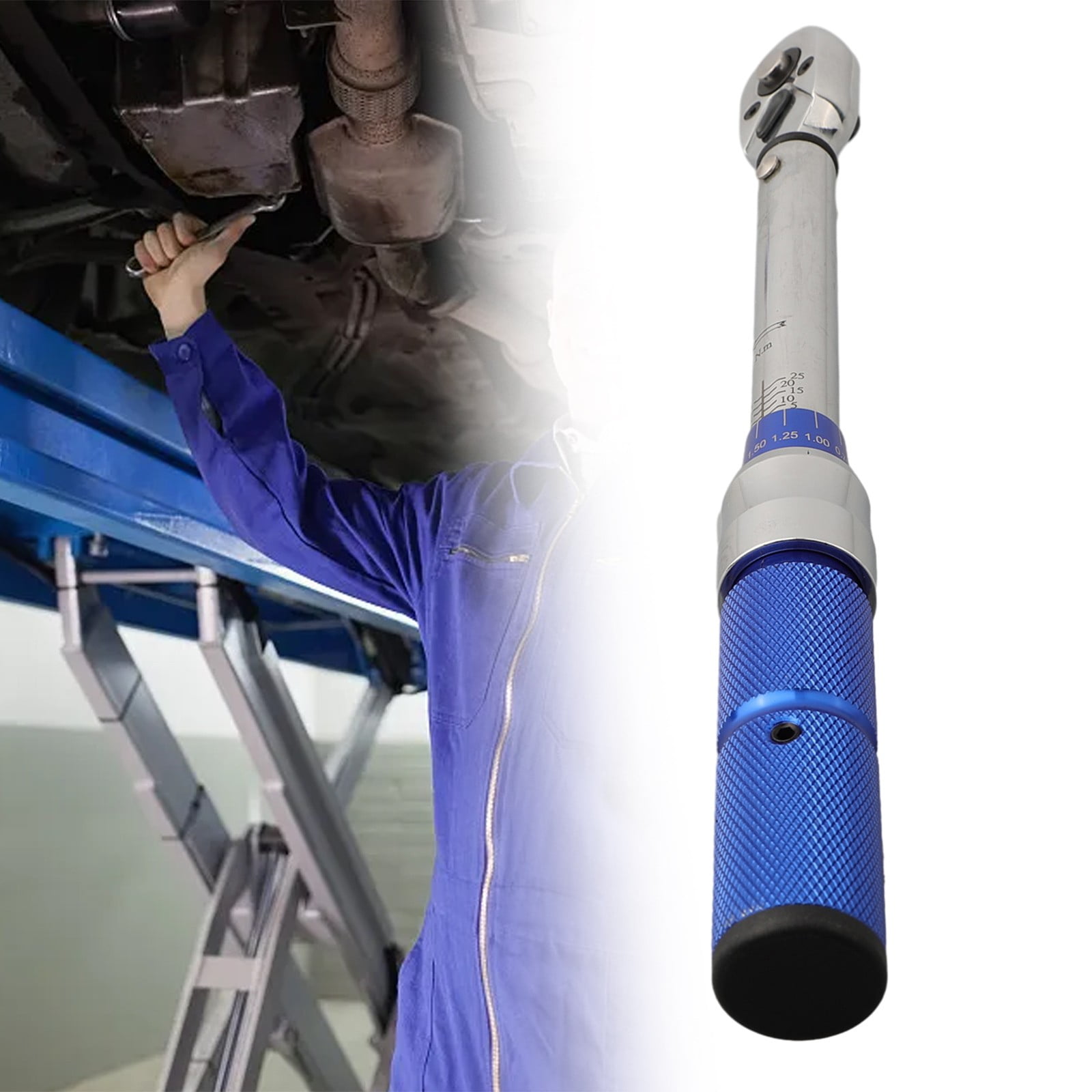 1/4Inch Drive Adjustable Click Torque Wrenches 5-25Nm/4-18Ft/Lbs with Case