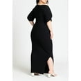 thumbnail image 2 of ELOQUII Women's Plus Size Mixed Directional Rib Midi Dress, 2 of 4