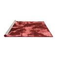 thumbnail image 2 of Ahgly Company Machine Washable Indoor Square Abstract Red Modern Area Rugs, 3' Square, 2 of 4