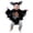 C31 Black, variant on CONZONE Halloween Bat Romper for Boys Printed Long Sleeve Hallowmas Jumpsuit with Cap for Kids Funny Child Onesie Size 18-24 Months