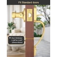 thumbnail image 3 of Front Door Handle and Deadbolt Set  Front Door Lock Set  Oil-Rubbed Bronze  Vintage Lower Half Entry Handleset  Entry Door Handle with Reversible Lever, 3 of 7