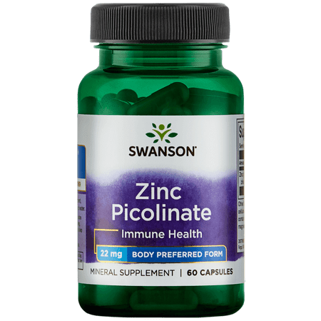 Swanson Zinc Picolinate Body Preferred Form 22 mg 60