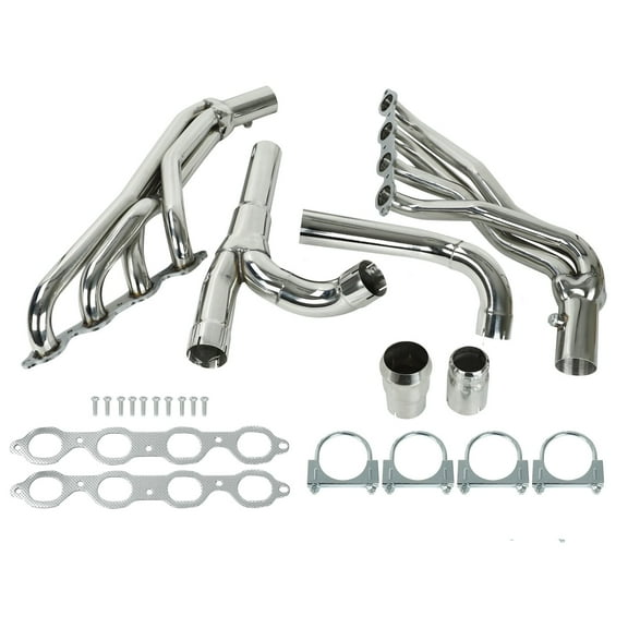 Exhaust Headers w/ Y Pipe Fits Chevy GMC 2014-2017 5.3 6.2