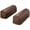 Brown, variant on Faux Leather Arm Rest Covers, Set of 2