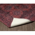 thumbnail image 4 of Sparx Medallion Distressed Red Washable Modern Rug 6'X9', 4 of 5