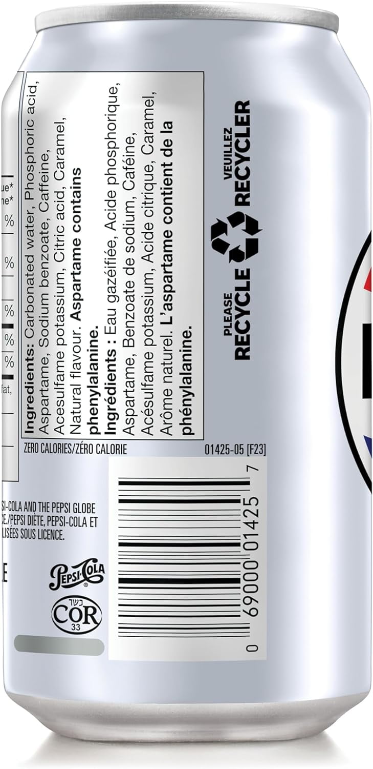 Diet Pepsi Soda Pop, 12 fl oz, 8 Pack Cans