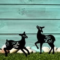 thumbnail image 4 of 12×6.4 Inches Metal Deer Stake,Outdoor Metal Deer Statue,Silhouette Deer Stake,Outdoor Decor Metal Animal Stakes Waterproof, 4 of 6