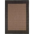 thumbnail image 1 of Couristan 10052500018037T 2 x 3 ft. 7 in. Recife Checkered Field Rug - Cocoa & Black, 1 of 1
