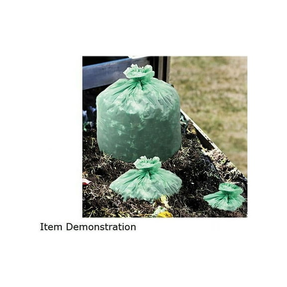 Stout EcoSafe-6400 Compostable Compost Bags .85mil 33 x 48 Green 50/Box E3348E85