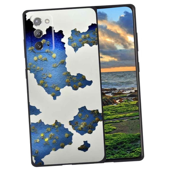 Compatible with Samsung Galaxy Note 20 5G Phone Case, Van-Gogh-World-Map-1-3 Case Men Women, Flexible Silicone Shockproof Case for Samsung Galaxy Note 20 5G