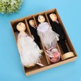 thumbnail image 4 of Mini muñecas de boda de madera Vintage de estilo europeo, conjunto de arte artesanal, adorno de decoración de escritorio, 4 of 9