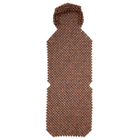 DINHEAROM Car Seat Pads Wooden Beads Seat Cushion Breathable Coffee 1 Pc 53.45 x 17.68 x 0.79 inch