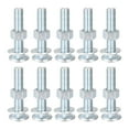 thumbnail image 1 of Unique Bargains 3/8-16 x 2' Carbon Steel Square Neck Carriage Bolts with Nuts & Washers 10 Set, 1 of 5