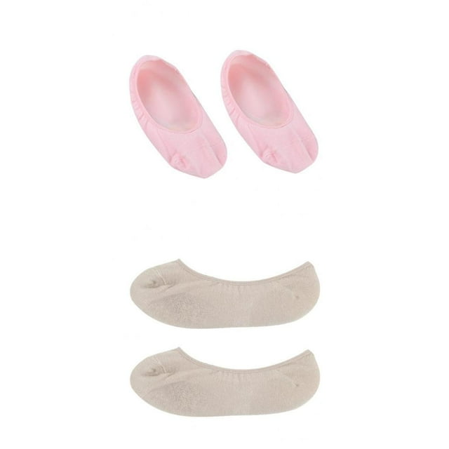 2 pares de Calcetines humectantes para piel seca Jinwen Calcetines invisibles de silicona
