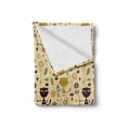 thumbnail image 2 of Cat Soft Flannel Fleece Blanket, Feline Animals Holding Fish and Flowers in Childish Forest with Mushroom and Squirrels, Cozy Plush for Indoor and Outdoor Use, 50" x 70", Multicolor, by Ambesonne, 2 of 6