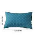 thumbnail image 2 of Decorative Lumbar Pillow,Contemporary Jacquard Oblong Cushion Geometric, Crystal Embroidery Pillow for Bed, Couch, Sofa, Modern Home Decor-Crystal Matrix(Blue), 2 of 8