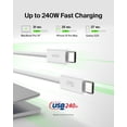 thumbnail image 2 of Cable USB C a USB C, 2 m, Belkin BoostCharge, 240 W, blanco, 2 of 9