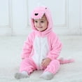 thumbnail image 4 of Gyratedream Spring and Autumn Onesies for Infants Toddlers Dinosaur Costume Fancy Outfit Hooded Romper Jumpsuit, 4 of 8