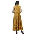 thumbnail image 4 of Moomaya Robe Chemise Longue Femmes Imprimée Sans Manches Robe d'Été Chemise à Boutons, 4 of 4