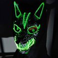 thumbnail image 4 of Xinhuaya Halloween LED Streamer Full Face Mask Men And Women Party Wolf Head Ghost Face Clown Horror Glow Mask, 4 of 6