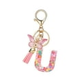 thumbnail image 1 of RXIRUCGD Fashion 26-letter Key Chain Pendant Butterflys Tassel Key Chain Elegant Fashion Multi-functional Use, 1 of 5
