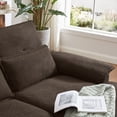 thumbnail image 5 of Tornama Modern Fabric U-Shapped Sofa Sectional Couche for Living Room Convertible Sofa with Ottoman, 5 of 11