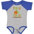 thumbnail image 3 of Inktastic Trick or Treat Now Gimme Candy with Halloween Pumpkin Boys or Girls Baby Bodysuit, 3 of 5